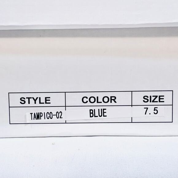 Ocho Toros Platform Heels Women 7.5 Tampico Baby Blue T-Strap Chunky Mary Jane - Picture 16 of 16